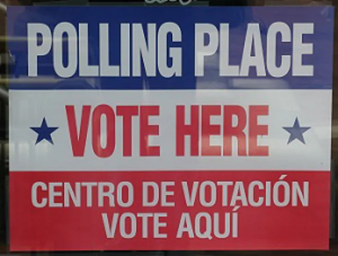 polling place vote sign polling place vote sign