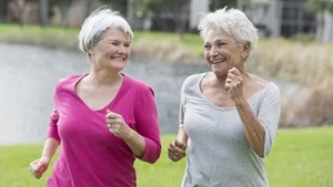Alert1 Elderly Best Friends Running Alert1 Elderly Best Friends Running