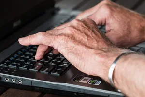 Alert1 Senior Using Laptop Alert1 Senior Using Laptop