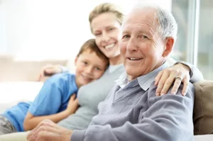 Alert1 Smiling Senior With Family Alert1 Smiling Senior With Family