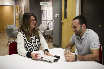 Senior Specialist Explaining Medical Alert Senior Specialist Explaining Medical Alert