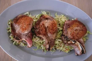 Easy Pork Chops With Slaw Easy Pork Chops With Slaw