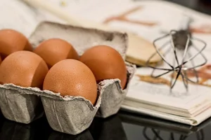 Eggs Next to Recipe Book Eggs Next to Recipe Book