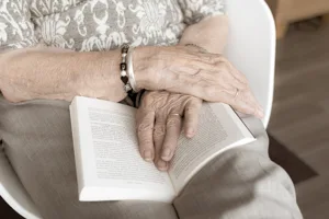 Elderly Lady Reading Book Elderly Lady Reading Book