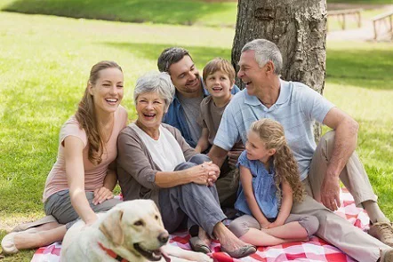 happy family with peace of mind that grandparents have a mobile medical alert with fall detection happy family with peace of mind that grandparents have a mobile medical alert with fall detection