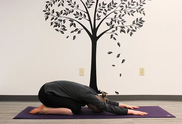 child's pose yoga 