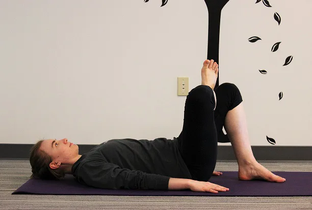 figure 4 yoga pose