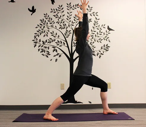 warrior one yoga pose