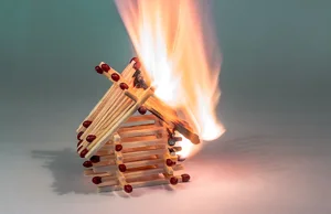 Matchstick House On Fire. Alert1 Medical Alert Matchstick House On Fire. Alert1 Medical Alert