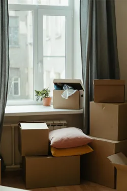 Prepping For Downsizing With Cardboard Boxes Prepping For Downsizing With Cardboard Boxes
