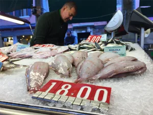 Seafood Shopping In A Fish Market Seafood Shopping In A Fish Market