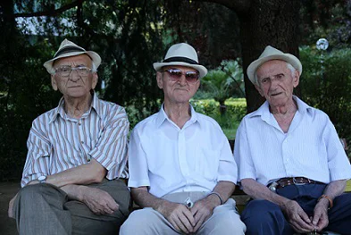 seniors sitting seniors sitting