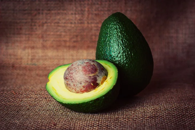 avacado cut on display avacado cut on display