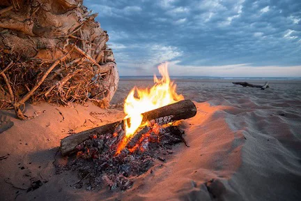 Bonfire on the beach