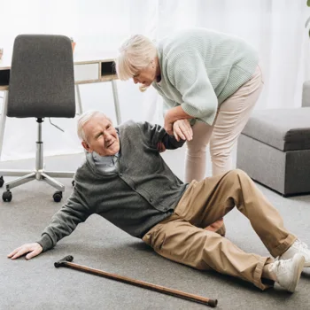falling with cane falling with cane