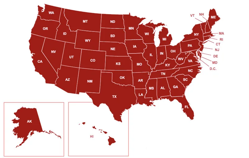Alert1 Coverage Map