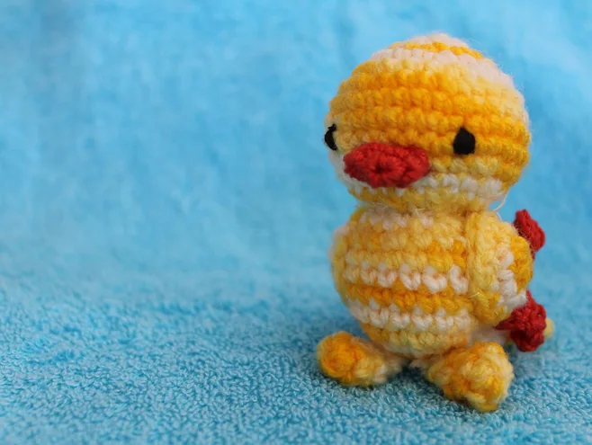 yellow crochet duckling yellow crochet duckling