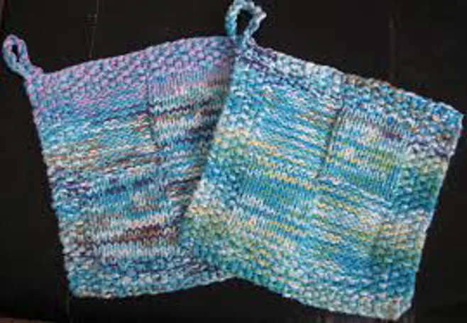 blue crochet pot holders blue crochet pot holders