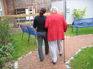Mother and Daughter Walking  Mother and Daughter Walking