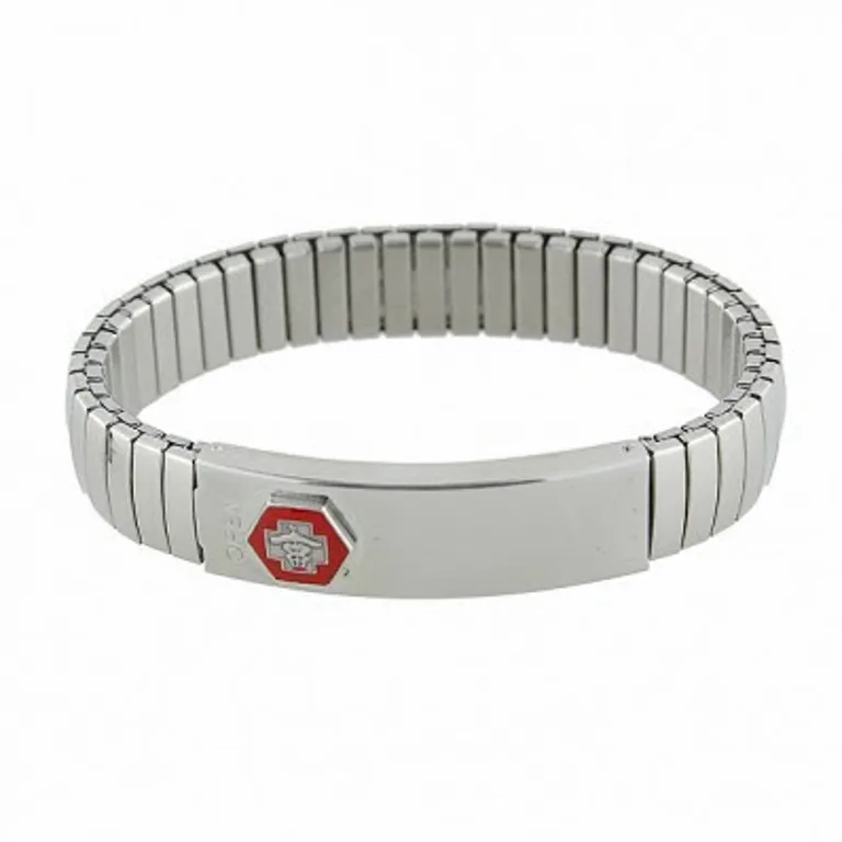 Large Stretch Band Medical ID Bracelet