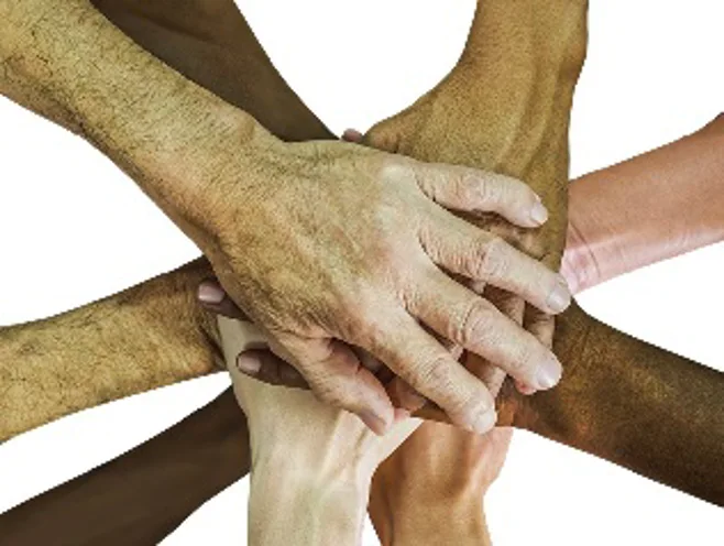 Hands on top of each other Hands on top of each other