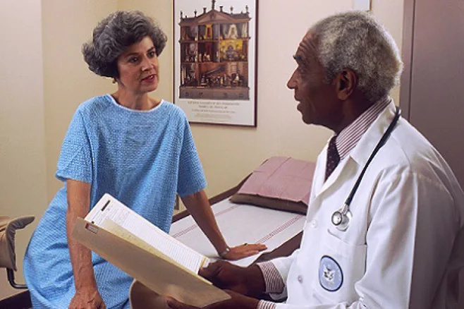 Senior Talking with Doctor Senior Talking with Doctor