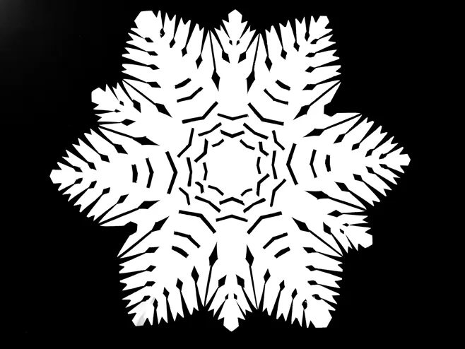 Paper Snow Flake Paper Snow Flake