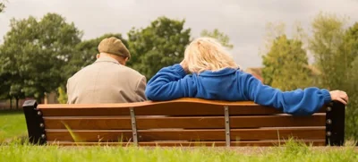 People on bench.alert1 medical alert systems People on bench.alert1 medical alert systems