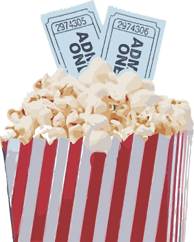 Popcorn and Movie tickets Popcorn and Movie tickets