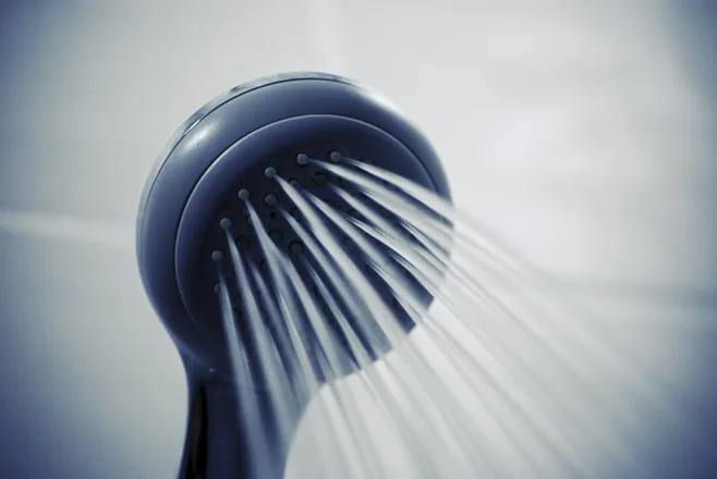 shower with water shower with water