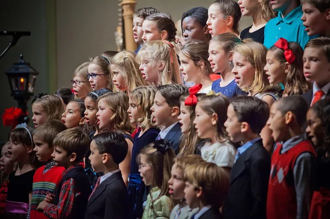children's choir singing children's choir singing