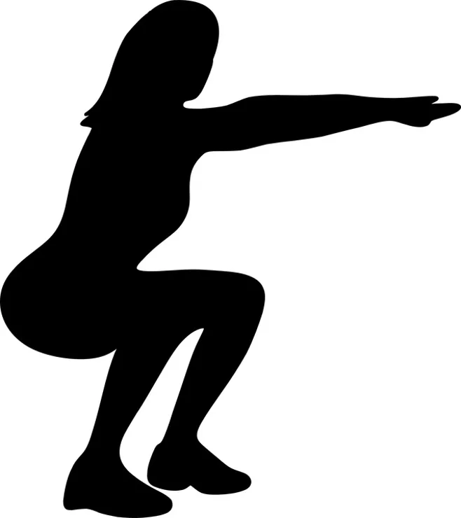 squat silhouette squat silhouette