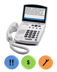 Captioned telephone by Captel