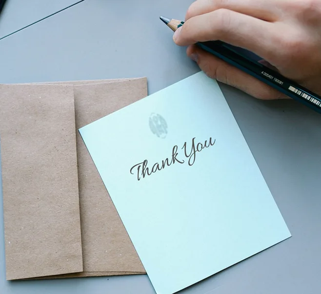 formal stationary thank you card formal stationary thank you card