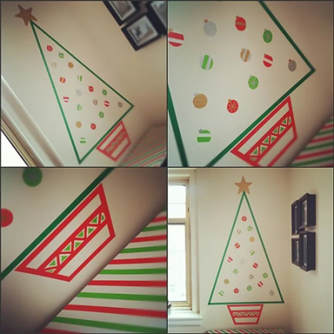 washi tape Christmas tree washi tape Christmas tree